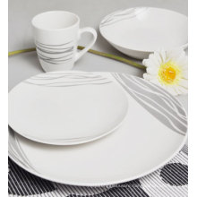 CMYK customized design 20pcs ceramic dinner sets